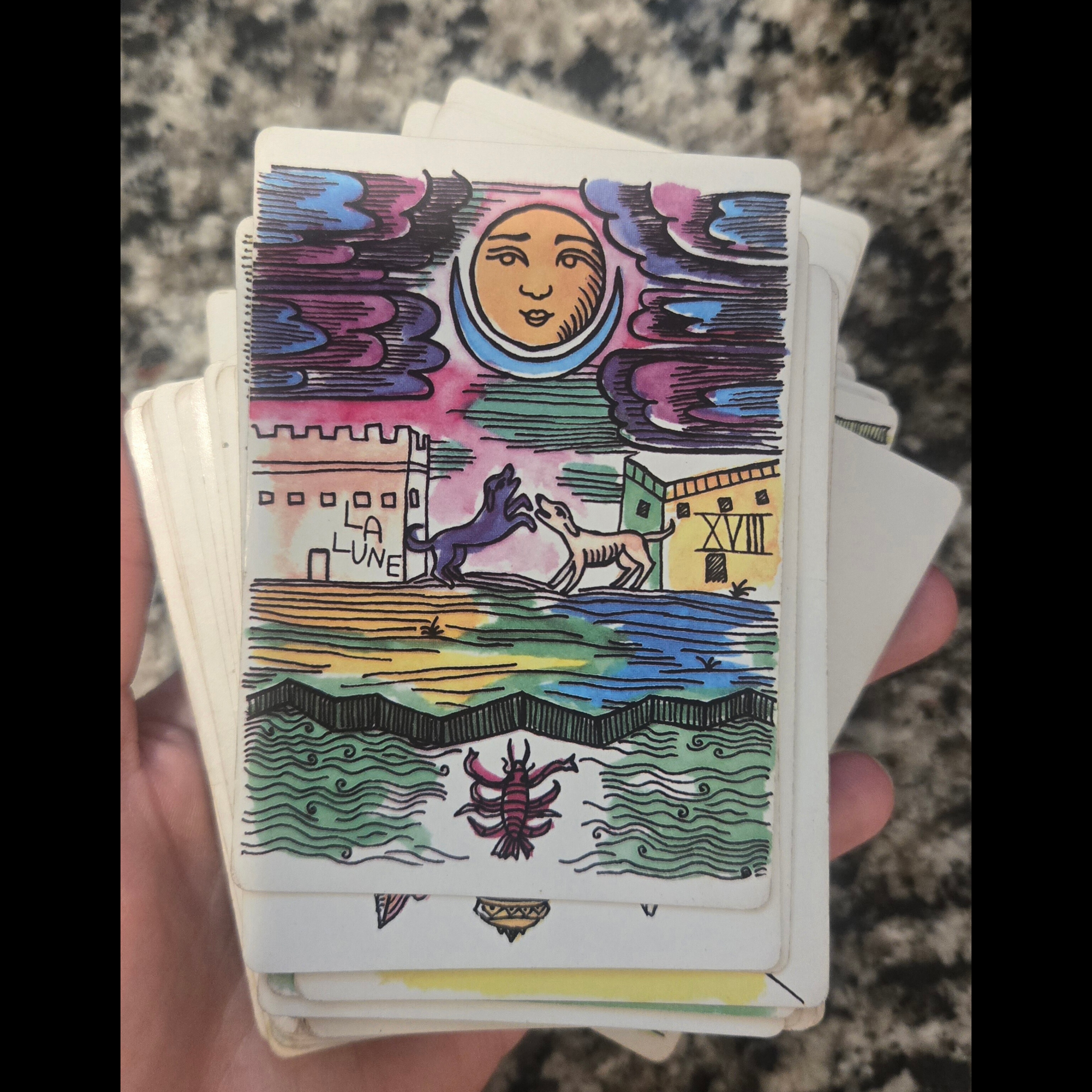 Aeon Luna's copy of the Marshmallow Marseille tarot